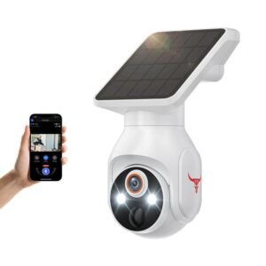 Cámara de seguridad Solar inalámbrica para exteriores, vigilancia con WiFi, batería de 1080P, detección humana, visión nocturna a Color, WiFi de 2,4G, vista en vivo y almacenaje en la nube