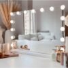 Espejo de Maquillaje con Iluminación LED: Tocador con 15 Bombillas, 3 Modos de Luz, Control Táctil, USB Recargable, Rotación 360° y Aumento Desmontable para Maquillaje Profesional